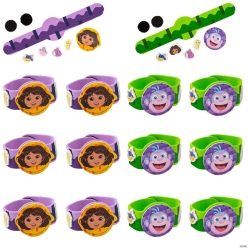 Dora the Explorer Bracelet Foam Craft Kit-12Pk